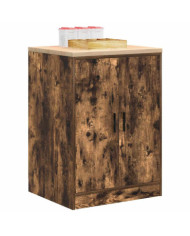 Armoire de rangement de garage chêne fumé 60x51x85 cm bois pin | Mobilier & Déco