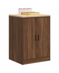 Armoire de rangement de garage chêne marron 60x51x85cm bois pin | Mobilier & Déco