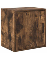 Armoire murale de garage chêne fumé bois d'ingénierie | Mobilier & Déco