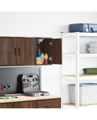 Armoires murales de garage chêne marron bois d'ingénierie | Mobilier & Déco