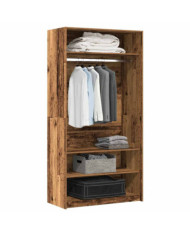 Garde-robe vieux bois 100x50x200 cm bois d'ingénierie | Mobilier & Déco