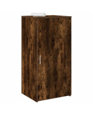 Armoire de rangement chêne fumé 50x45x103,5cm bois d'ingénierie | Mobilier & Déco