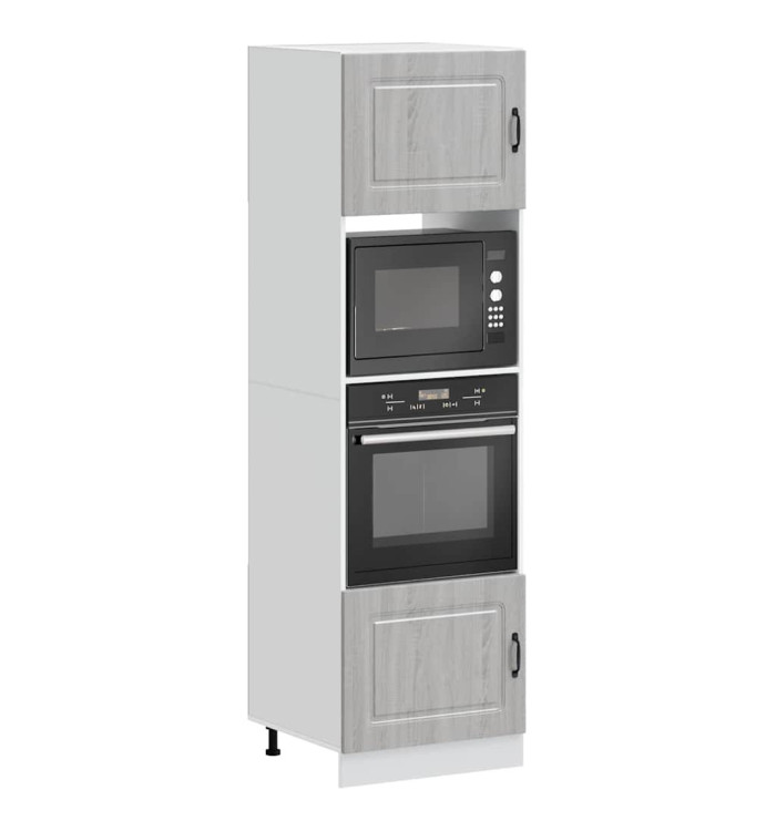 Armoires de four 2 pcs Lucca sonoma gris bois d'ingénierie | Mobilier & Déco