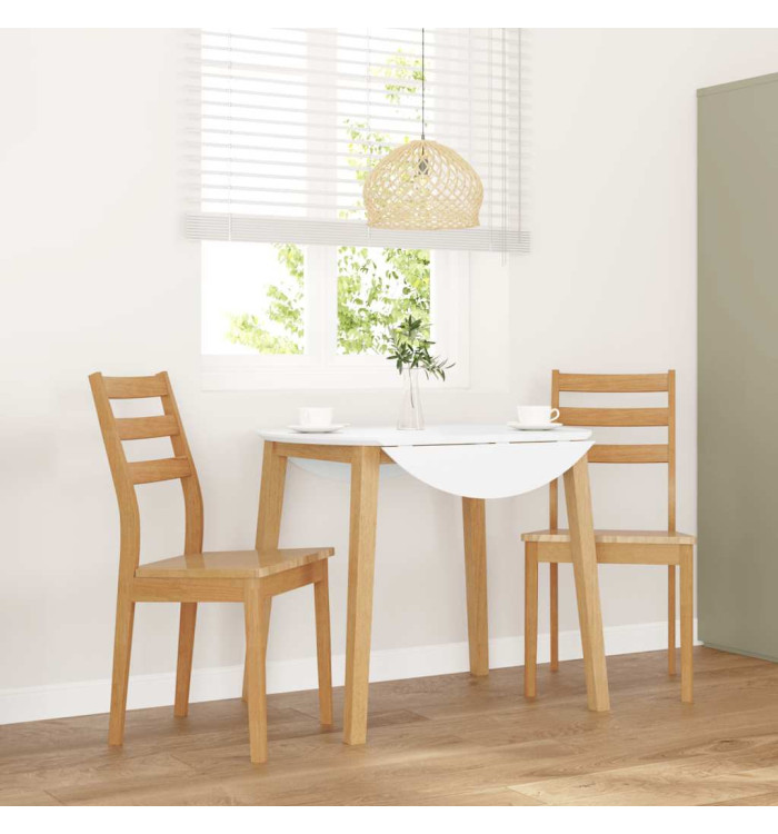 Chaises à manger 2 pcs bois massif naturel caoutchouc | Mobilier & Déco