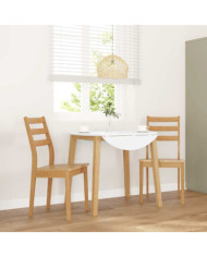 Chaises à manger 2 pcs bois massif naturel caoutchouc | Mobilier & Déco