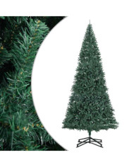 Sapin de Noël artificiel avec support vert 500 cm PVC | Mobilier & Déco