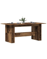 Table à manger vieux bois 180x90x76 cm bois d'ingénierie | Mobilier & Déco