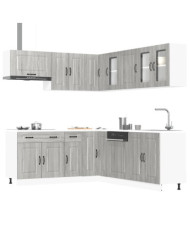 Ensemble d'armoires de cuisine 11 pcs Kalmar bois d'ingénierie | Mobilier & Déco