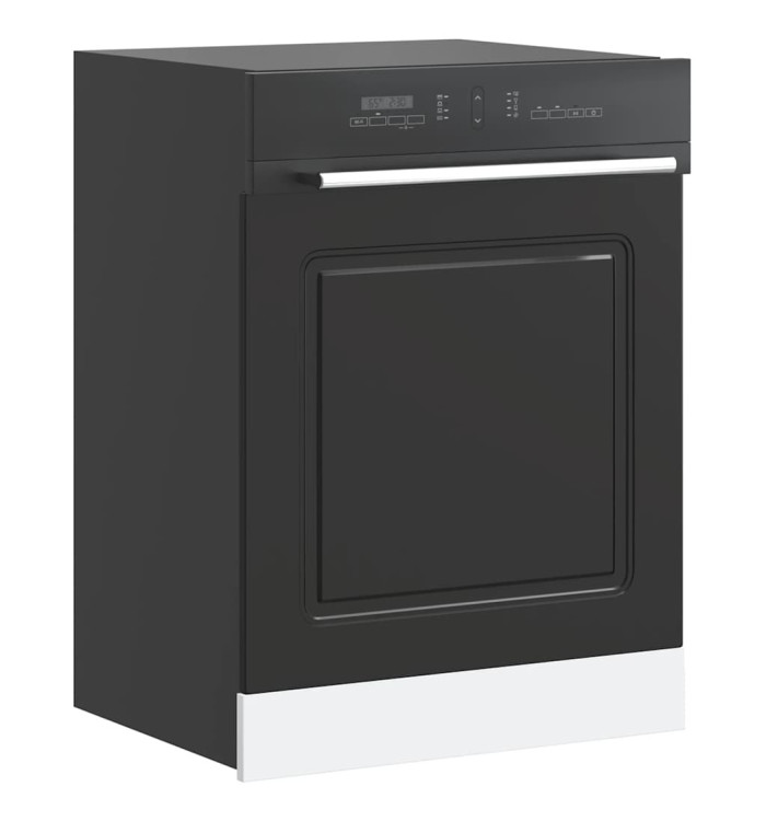 Panneau de lave-vaisselle Kalmar noir 60x1,5x67 cm | Mobilier & Déco