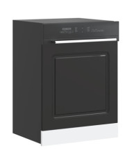 Panneau de lave-vaisselle Kalmar noir 60x1,5x67 cm | Mobilier & Déco