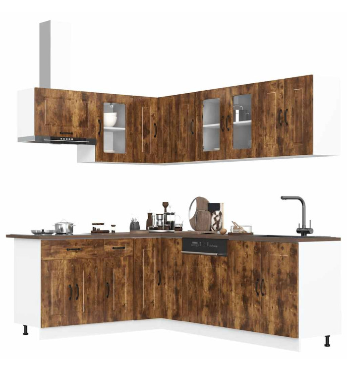 Ensemble d'armoires de cuisine 11 pcs Kalmar bois d'ingénierie | Mobilier & Déco