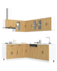 Ensemble d'armoires de cuisine 11 pcs Kalmar bois d'ingénierie | Mobilier & Déco