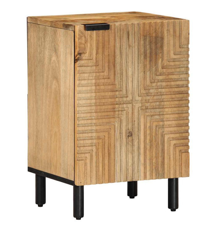 Armoire salle de bain marron 38x33,5x58 cm bois massif manguier | Mobilier & Déco