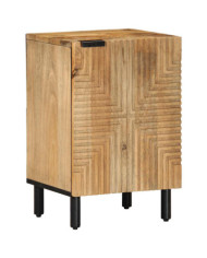 Armoire salle de bain marron 38x33,5x58 cm bois massif manguier | Mobilier & Déco