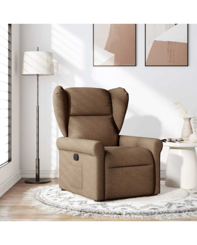 Fauteuil inclinable Marron Tissu | Mobilier & Déco