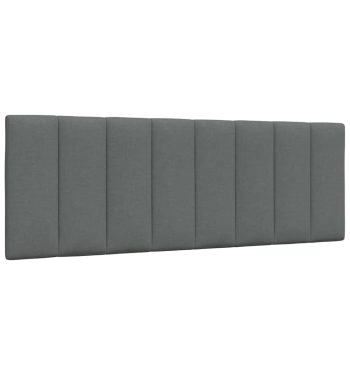Coussin de tête de lit gris foncé 140 cm tissu | Mobilier & Déco