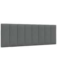 Coussin de tête de lit gris foncé 140 cm tissu | Mobilier & Déco