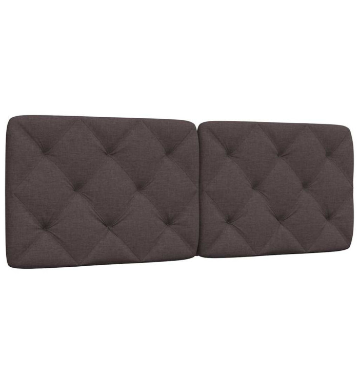 Coussin de tête de lit marron foncé 140 cm tissu | Mobilier & Déco