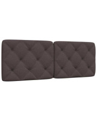Coussin de tête de lit marron foncé 140 cm tissu | Mobilier & Déco