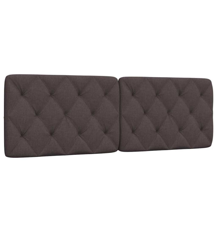 Coussin de tête de lit marron foncé 160 cm tissu | Mobilier & Déco