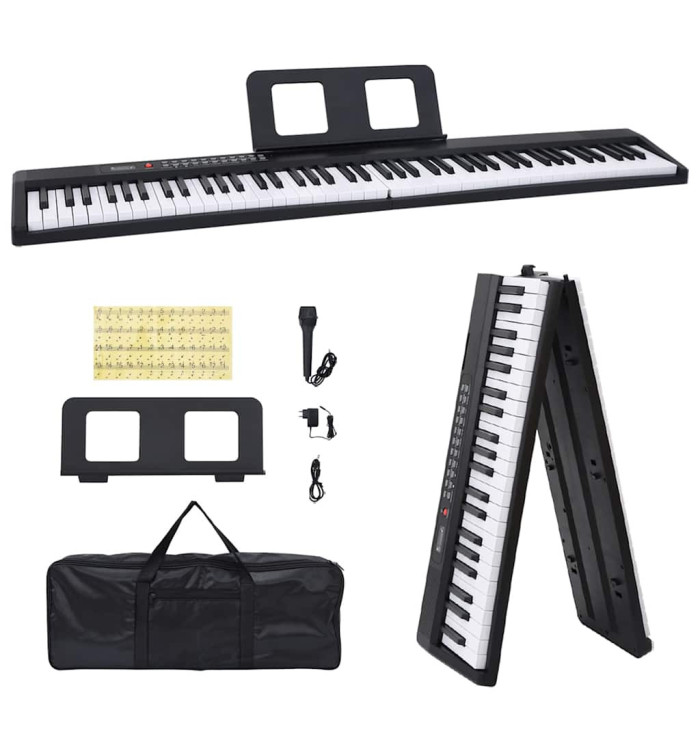 Clavier de piano électrique 88 touches avec pupitre pliable | Mobilier & Déco