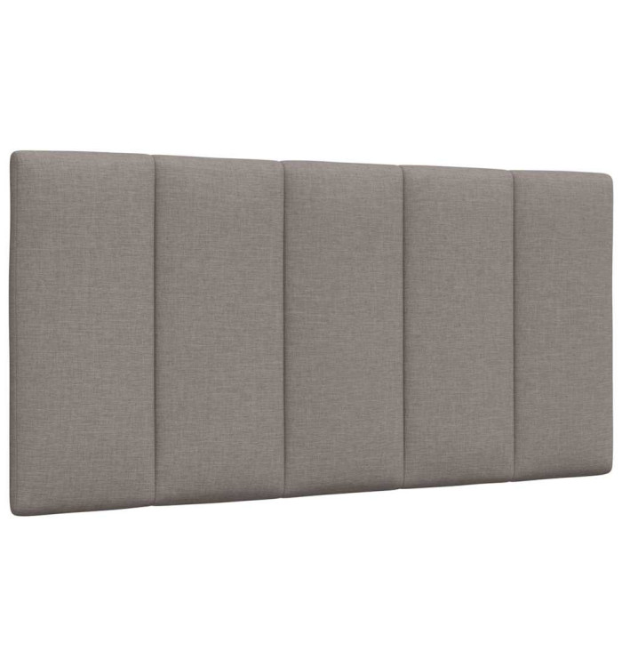 Coussin de tête de lit taupe 100 cm tissu | Mobilier & Déco