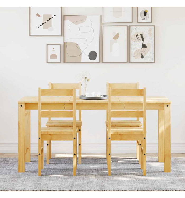 Ensemble à manger Panama 5 pcs bois de pin massif | Mobilier & Déco