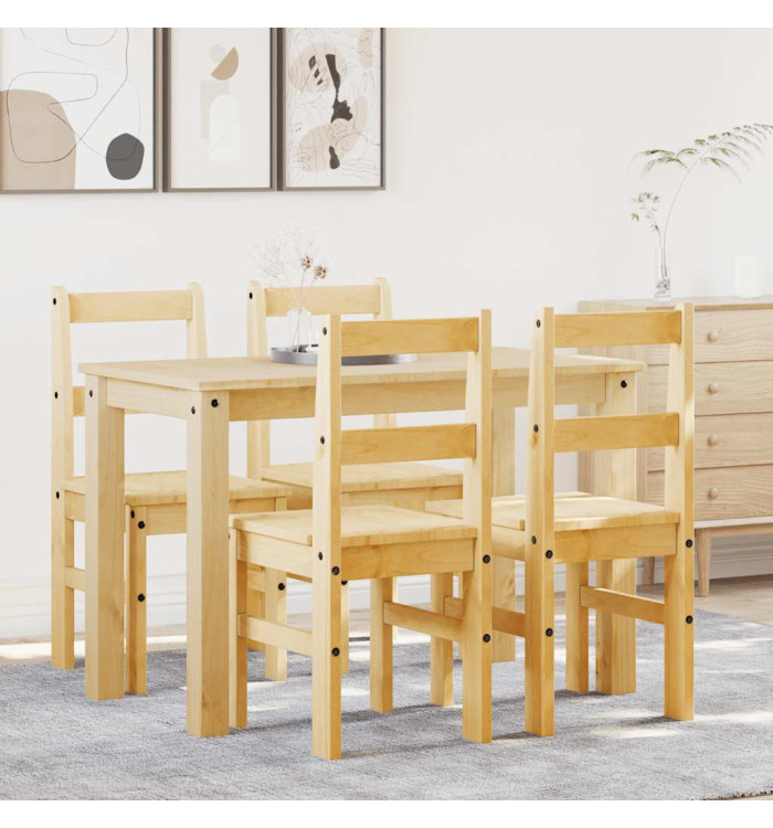 Ensemble à manger Panama 5 pcs bois de pin massif | Mobilier & Déco