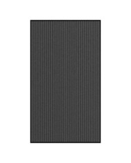 Paillasson noir et gris à rayures 115x200 cm | Mobilier & Déco