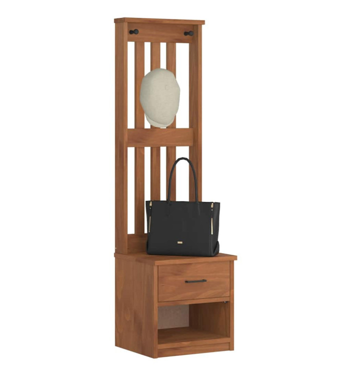 Portemanteau SANDENS 45x40x159,5 cm bois massif pin | Mobilier & Déco