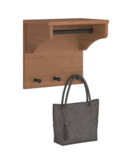 Porte-manteau mural SANDNES 43x30x42 cm bois massif pin | Mobilier & Déco
