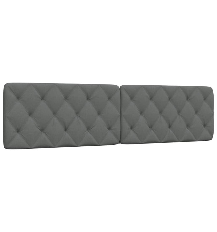 Coussin de tête de lit gris foncé 200 cm tissu | Mobilier & Déco