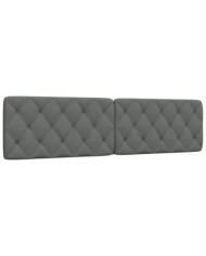 Coussin de tête de lit gris foncé 200 cm tissu | Mobilier & Déco