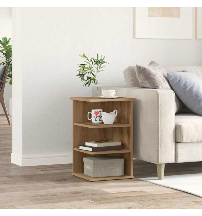 Buffet chêne artisanal 35x35x55 cm bois d'ingénierie | Mobilier & Déco