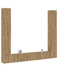Meubles TV muraux 6 pcs chêne artisanal bois d'ingénierie | Mobilier & Déco