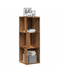 Armoire d'angle vieux bois 33x33x100 cm bois d'ingénierie | Mobilier & Déco