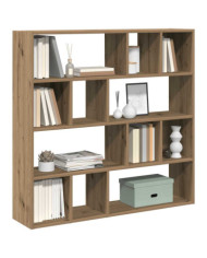 Bibliothèque/Séparateur de pièce chêne artisanal 105x24x102 cm | Mobilier & Déco