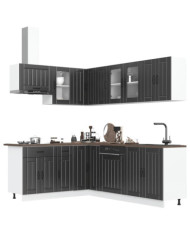 Ensemble d'armoires de cuisine 11 pcs Lucca bois d'ingénierie | Mobilier & Déco