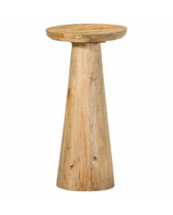 Table d'appoint Ø30x60 cm bois de manguier massif | Mobilier & Déco