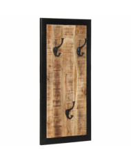 Porte-manteau 40x2x80 cm bois de manguier massif brut | Mobilier & Déco