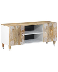 Meuble TV 105x33,5x46 cm bois massif de manguier | Mobilier & Déco