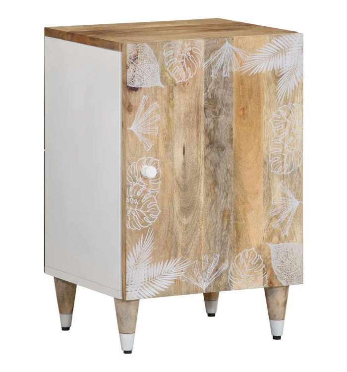 Armoire de salle de bain 38x33,5x58 cm bois massif de manguier | Mobilier & Déco
