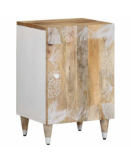 Armoire de salle de bain 38x33,5x58 cm bois massif de manguier | Mobilier & Déco