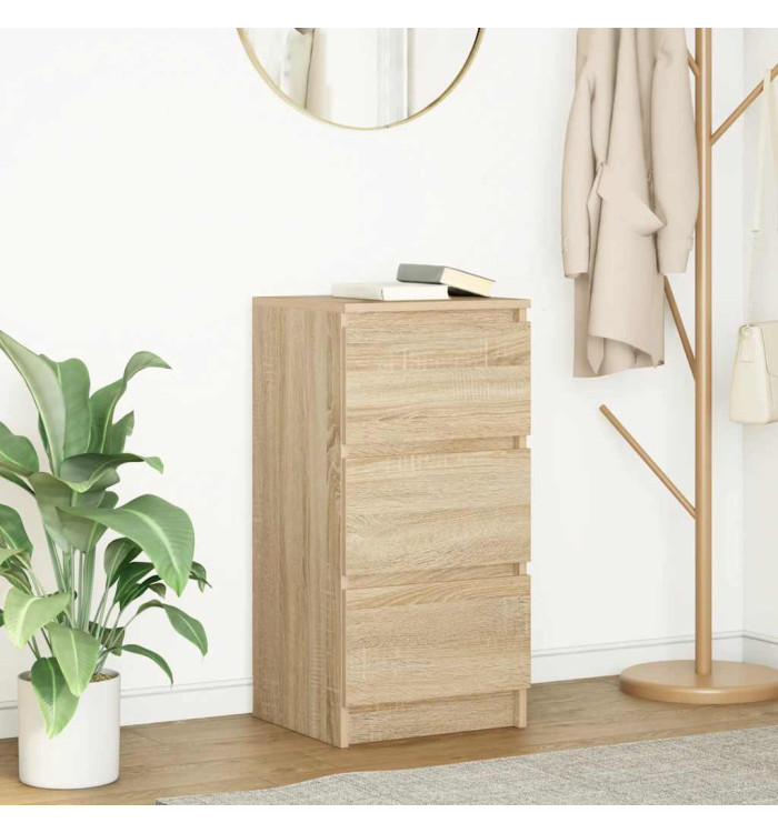 Buffet chêne sonoma 37,5x35x76 cm bois d'ingénierie | Mobilier & Déco
