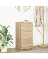 Buffet chêne sonoma 37,5x35x76 cm bois d'ingénierie | Mobilier & Déco