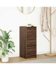 Buffet chêne marron 29,5x34x76 cm bois d'ingénierie | Mobilier & Déco