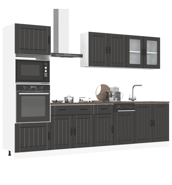 Ensemble d'armoires de cuisine 7 pcs Kalmar bois d'ingénierie | Mobilier & Déco