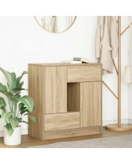 Buffet avec tiroirs et portes chêne sonoma 70,5x34x74,5 cm | Mobilier & Déco