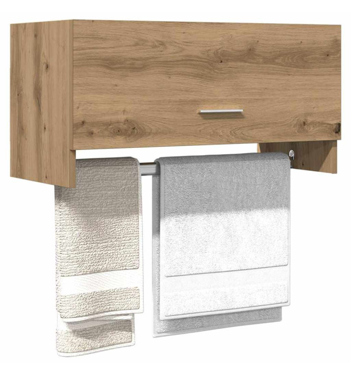 Armoire en chêne artisanal 70x32,5x35 cm bois d'ingénierie | Mobilier & Déco