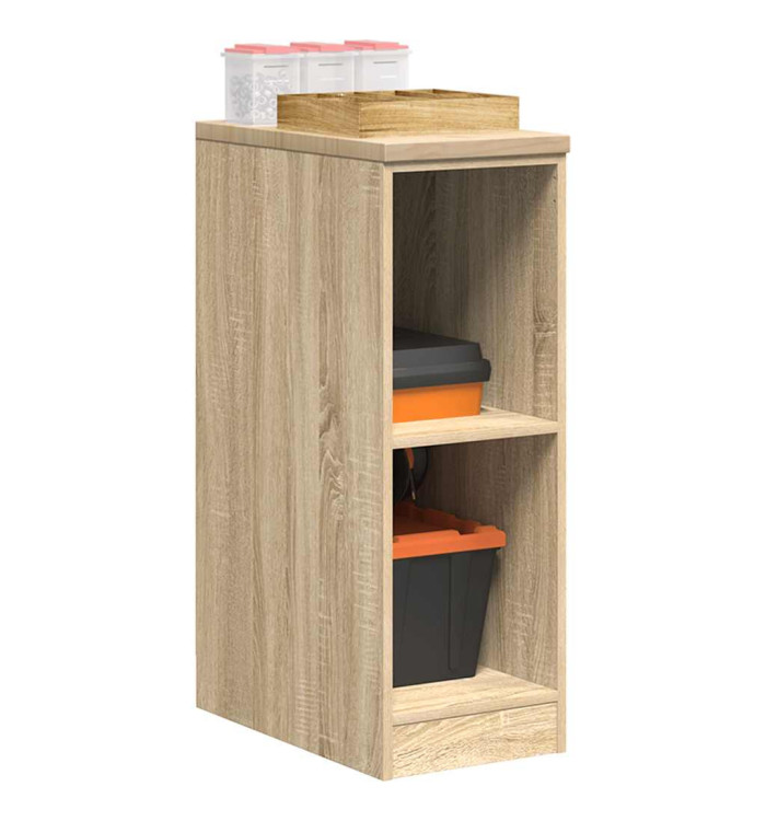 Armoire de rangement de garage chêne sonoma 30x51x85cm bois pin | Mobilier & Déco